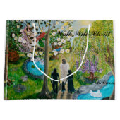 Wandeling met Christus grote geschenk tas Large Cadeautasje (Voorkant)