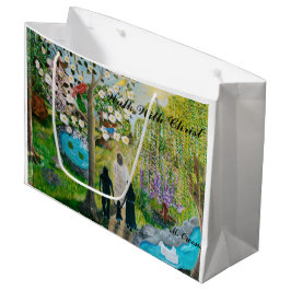 Wandeling met Christus grote geschenk tas Large Cadeautasje
