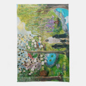 Wandeling met Christus keukenhanddoek (Verticaal)