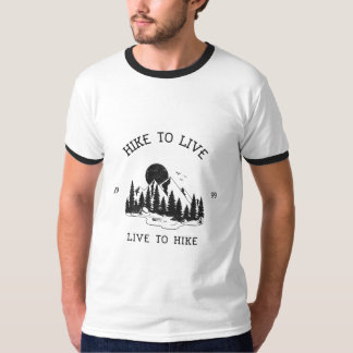 Wandeling naar Live to Hike Wandelen T-shirt