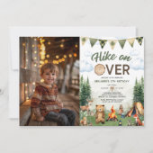 Wandeling op Over Camping Verjaardag Foto Kaart (Voorkant)