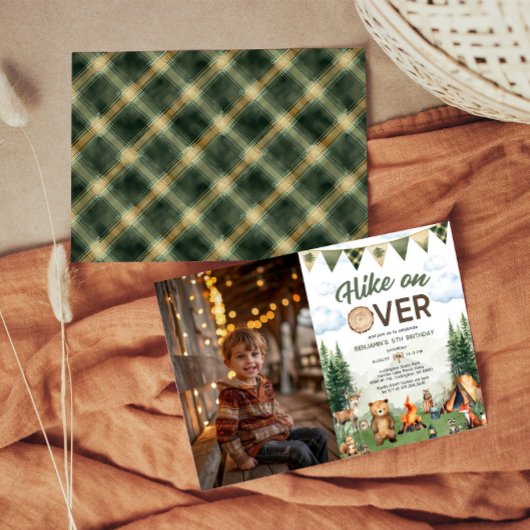 Wandeling op Over Camping Verjaardag Foto Kaart