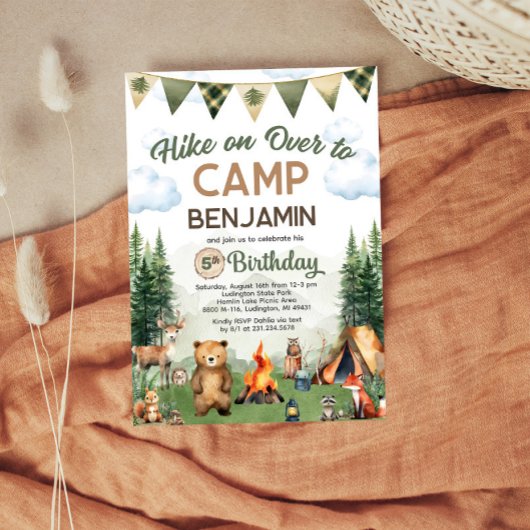 Wandeling op Over Camping Verjaardag Kaart