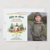 Wandeling over Camping 7e Verjaardagsfoto Kaart (Voorkant)