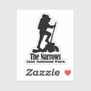 Wandeling - The Narrows - Zion National Park - Uta Sticker