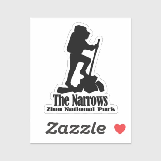 Wandeling - The Narrows - Zion National Park - Uta Sticker (Vel)