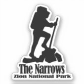 Wandeling - The Narrows - Zion National Park - Uta Sticker (Voorkant)