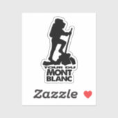 Wandeling Tour du Mont Blanc Sticker (Vel)