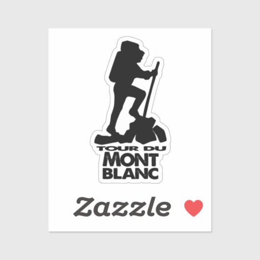 Wandeling Tour du Mont Blanc Sticker (Vel)