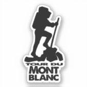 Wandeling Tour du Mont Blanc Sticker (Voorkant)
