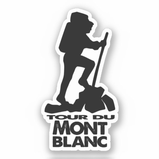 Wandeling Tour du Mont Blanc Sticker (Voorkant)