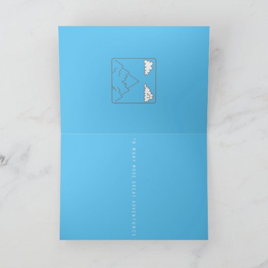 Wandeling verjaardagskaart kaart (Binnen)