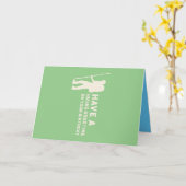 Wandeling verjaardagskaart kaart (Gele Bloem)