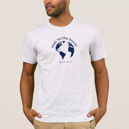 Wandeling voor de wereld T-shirt - Unisex Ash Grey