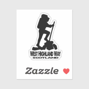 Wandeling - West Highland Way - Schotland Sticker