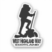 Wandeling - West Highland Way - Schotland Sticker (Voorkant)
