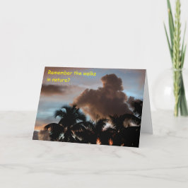 Wandelingen natuur Miss u Wenskaart Kaart