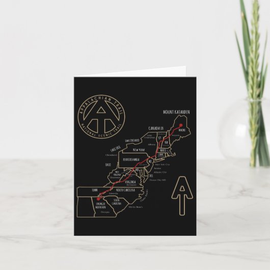 Wandelkaart Appalachian Trail Kaart (Voorkant)