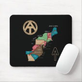 Wandelkaart Appalachian Trail Muismat (Met muis)