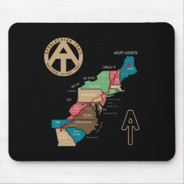 Wandelkaart Appalachian Trail Muismat