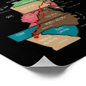 Wandelkaart Appalachian Trail Poster (Hoek)