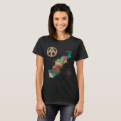Wandelkaart Appalachian Trail T-shirt (Voorkant volledig)