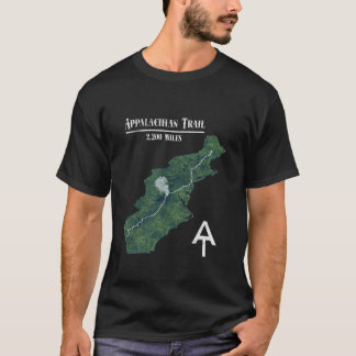 Wandelkaart Appalachian Trail T-shirt
