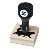 wandelkat | Langbehaard Kat met pluizige staart Rubberstempel (Stempel)