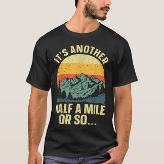 Wandelkunst voor kamperen backpacken berg t-shirt