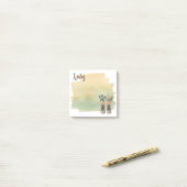 Wandellaarzen & Wilde Bloemen Post-it® Notes (Op bureau)