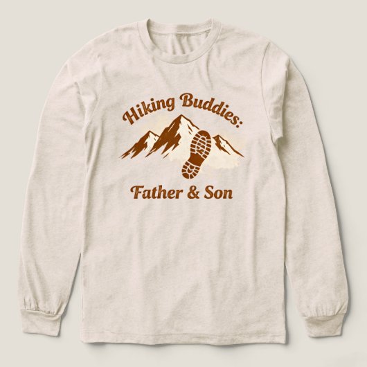 Wandelmaatjes Vader Zoon Bergavontuur Tri-Blend Shirt (Voorkant)