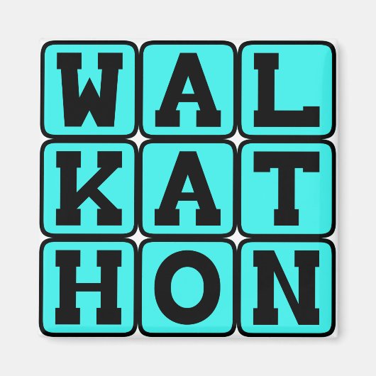 Wandelmarathon, Fondsenwervende Wandelactiviteit Magneet (Voorkant)