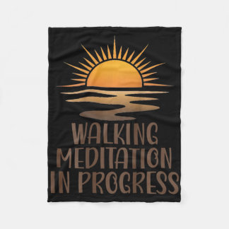 Wandelmeditatie in uitvoering Sunrise Path Yoga M Fleece Deken