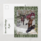 wandelpaard ranch briefkaart (Voorkant / Achterkant)