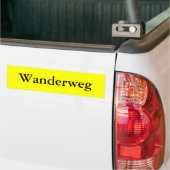 Wandelpad Bumpersticker (Op Truck)