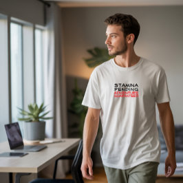 Wandelpad Hiken kamperen humor zwart rood T-shirt