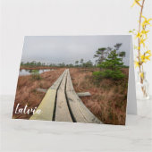 Wandelpad in moeras kaart (Gele Bloem)