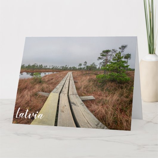 Wandelpad in moeras kaart (Voorkant)