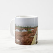 Wandelpad in moeras koffiemok (Voorkant links)