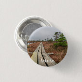 Wandelpad in moeras ronde button 3,2 cm (Voorkant /achterkant)