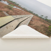 Wandelpad in moeras sherpa deken (3/4)