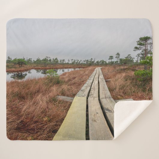 Wandelpad in moeras sherpa deken (Voorkant (horizontaal))