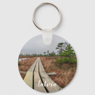 Wandelpad in moeras sleutelhanger