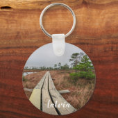 Wandelpad in moeras sleutelhanger (Voorkant)