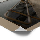 Wandelpad langs oceaan poster (Hoek)