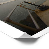 Wandelpad langs oceaan poster (Hoek)