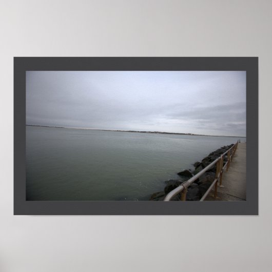 Wandelpad langs oceaan poster (Voorkant)