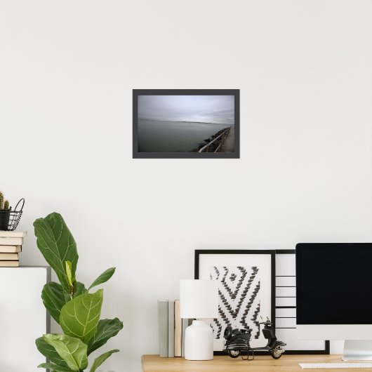 Wandelpad langs oceaan poster (Thuiskantoor)