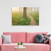 Wandelpad leidt naar een boscanvas canvas afdruk (Insitu (Woonkamer))
