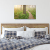 Wandelpad leidt naar een boscanvas canvas afdruk (Insitu (Slaapkamer))